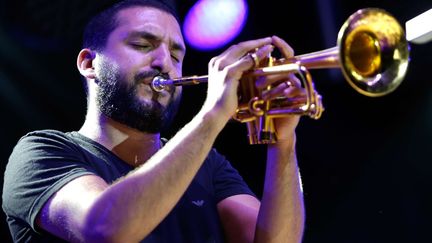 Le trompettiste de jazz Ibrahim Maalouf sur scène à Marseille en juillet 2016
 (Claude Paris/AP/SIPA)