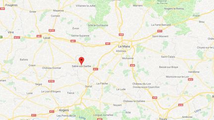 Sablé-sur-Sarthe,&nbsp;dans le département de la Sarthe en région Pays de la Loire. (GOOGLE MAPS)