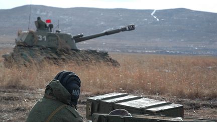 Un exercice militaire russe, le 20 mars 2013. (ILDUS GILYAZUTDINOV / RIA NOVOSTI / AFP)