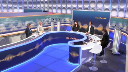 Le plateau des Informés du lundi 9 décembre 2024. (FRANCEINFO / RADIO FRANCE)