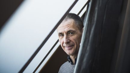 L'écrivain suédois David Lagercrantz, qui a repris la série "Millénium" après la mort de son créateur, Stieg Larsson (21 mars 2017) (JONATHAN NACKSTRAND / AFP)