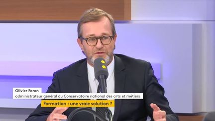 Olivier Faron,&nbsp;administrateur général du Conservatoire national des arts et métiers, était l'invité de franceinfo&nbsp;vendredi 22 novembre 2019.&nbsp; (FRANCEINFO / RADIOFRANCE)