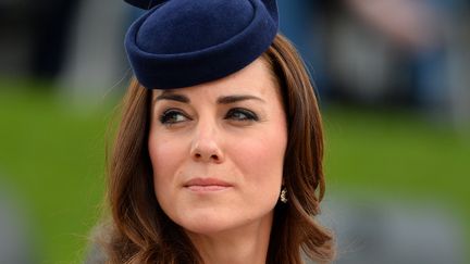 La duchesse de Cambridge,&nbsp;Kate Middleton, le 25 avril 2014 &agrave; Canberra (Australie). (SAEED KHAN / AFP)