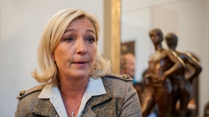 La pr&eacute;sidente du Front national, Marine Le Pen, a obtenu la condamnation du directeur du journal "Rivarol", qui l'avait qualifi&eacute;e de "gourgandine". (CITIZENSIDE / AFP)