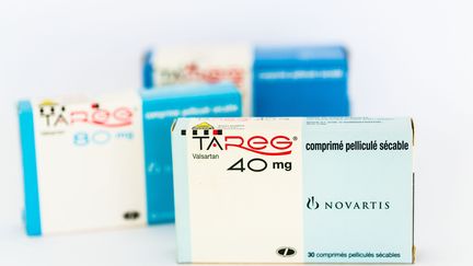 Des médicaments contre l'hypertension, utilisant la molécule Valsartan, le 22 juillet 2013.&nbsp; (GARO / PHANIE / AFP)