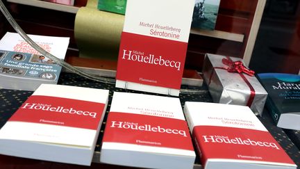 "Sérotonine", le dernier roman de Michel Houellebecq est en librairie, 4 janvier 2019. (JABOUTIER / MAXPPP)