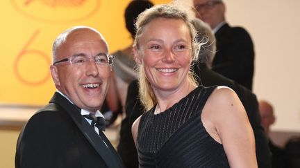 Le député LR Eric Ciottin et son ex-femme Caroline Magne au Festival de Cannes, le 13 mai 2016. (VALERY HACHE / AFP)