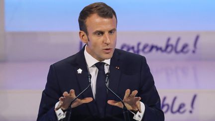 Emmanuel Macron au Sommet de la Francophonie, à Erevan le 11 octobre 2018
 (Ludovic Marin / AFP)