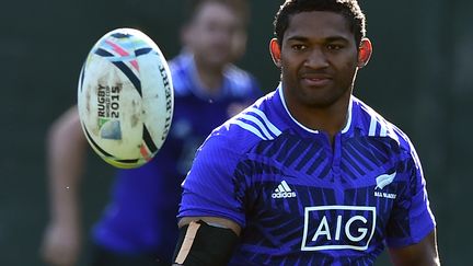 Waisake Naholo à l'entraînement avec les All Blacks (GABRIEL BOUYS / AFP)