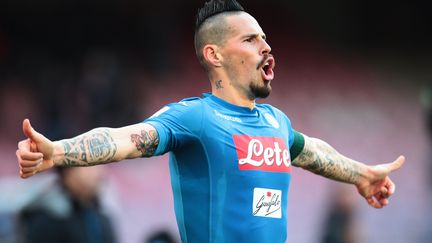 Marek Hamsik meilleur buteur de l'histoire de Naples (CARLO HERMANN / AFP)