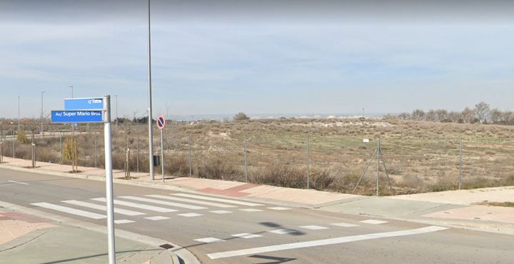 L'avenue Super Mario Bros croise l'avenue Tetris à Saragosse, au nord-est de l'Espagne. (GOOGLE STREET VIEW)