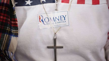 Une supportrice de Mitt Romney, Caroline du Sud, 6 janvier 2012. (DAVID GOLDMAN / AP / SIPA)