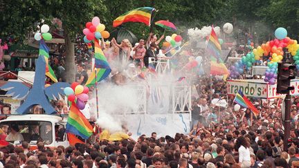 La 40e Gay Pride, ou Marche des fiertés, se déroulera le samedi 24 juin à Paris. (JOEL SAGET / AFP)