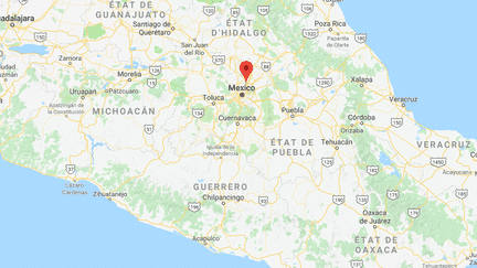 Le couple&nbsp;a été interpellé le 4 octobre 2018 à Ecatepec, une banlieue au nord-est de la capitale mexicaine. (GOOGLE MAPS / FRANCE INFO)