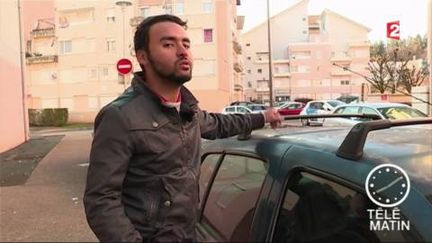 Osama Aoukili raconte son rodéo sur sa voiture à Oyonnax (Ain) (FRANCE 2)