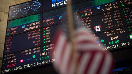 Le Dow Jones a dépassé les 20 000 points pour la première fois de son histoire mercredi 25 janvier. (BRYAN R. SMITH / AFP)