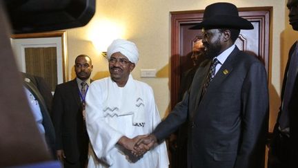 Les présidents soudanais Omar el-Béchir et sud-soudanais Salva Kiir ont suscité des applaudissements lors de leurs poignées de mains à l'ouverture du sommet.

Khartoum et Juba, après deux décennies de guerre civile, se sont engagés à résoudre leurs conflits qui persistent un an après l'indépendance du Sud, le 9 juillet 2011.

Les combats entraînent la fuite de milliers d’habitants. (AFP PHOTO/JENNY VAUGHAN)