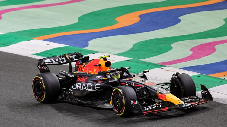 Sergio Pérez during the Saudi Arabian GP, ​​in Jeddah, March 19, 2023. (GIUSEPPE CACACE / AFP)