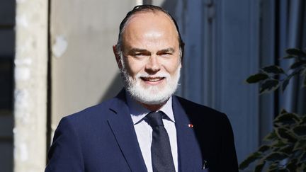 Edouard Philippe à Paris le 7 mars 2022. (LUDOVIC MARIN / AFP)