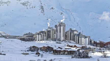 La station de Tignes-Val Claret en Savoie le 11 décembre 2022. (THIBAUT DURAND / HANS LUCAS)