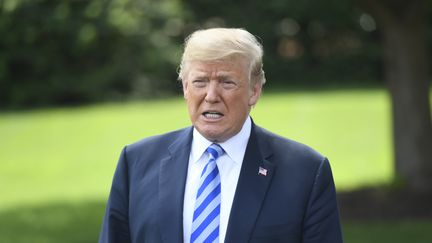 Le président américain Donald Trump donne une conférence de presse à la Maison Blanche, à Washington, le 1er juin 2018. (SAUL LOEB / AFP)