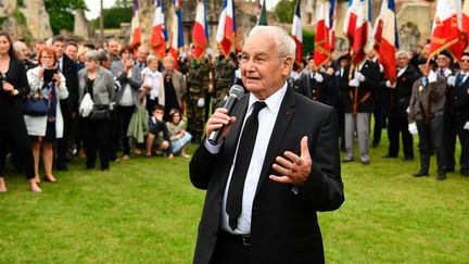 Robert Hébras à Oradour-sur-Glane (Haute-Vienne), le 10 juin 2019. (THOMAS JOUHANNAUD / MAXPPP)