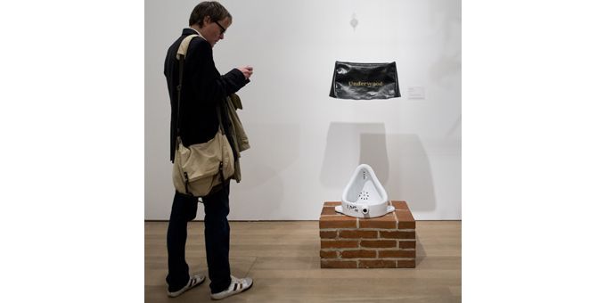 L&#039;installation &quot;Fontaine&quot; de Marcel Duchamp
 (JONATHAN NACKSTRAND / AFP)