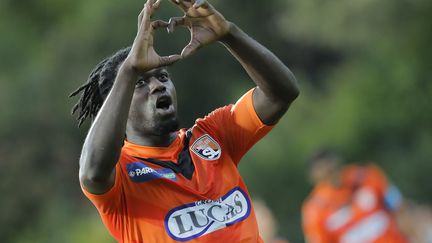 Seydou Kone, buteur face à Troyes, au 1er tour de la Coupe de la Ligue. (STEPHANE ALLAMAN / STEPHANE ALLAMAN)