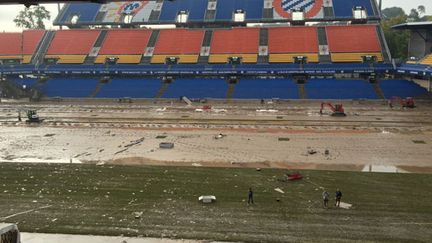 Le stade de Montpellier a été victime des intempéries