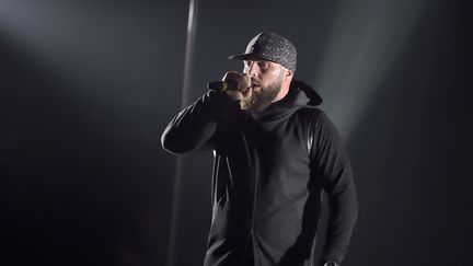 Le rappeur Médine en concert à Paris, le 26 mai 2017. (SADAKA EDMOND/SIPA)