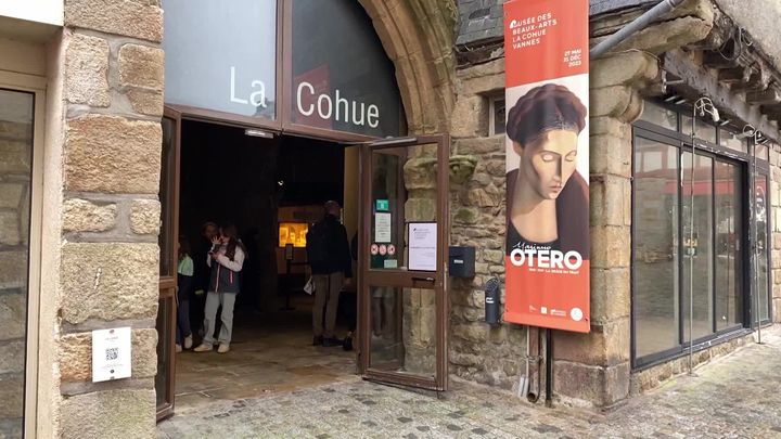 Le Musée des beaux-arts de Vannes, avec une exposition sur Mariano Otero, en août 2023. (France 3 Bretagne)