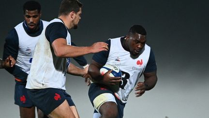 Demba Bamba de retour dans le groupe du XV de France face à l'Écosse  (ANNE-CHRISTINE POUJOULAT / AFP)