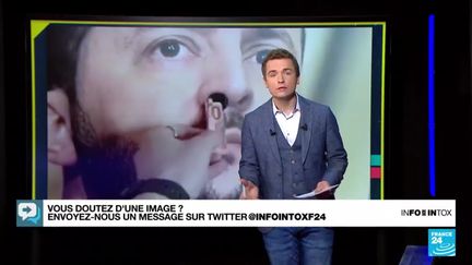 Depuis le début du mois d'avril, une affiche publicitaire montrant Volodymyr Zelensky apparaît dans une vidéo diffusée sur les réseaux sociaux. Il s'agirait d'une campagne italienne visant à récolter des dons pour l'Ukraine.