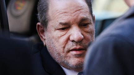 L'ancien producteur de cinéma Harvey Weinstein, lors de son procès à New York (Etats-Unis), le 24 février 2020. (SPENCER PLATT / GETTY IMAGES NORTH AMERICA / AFP)