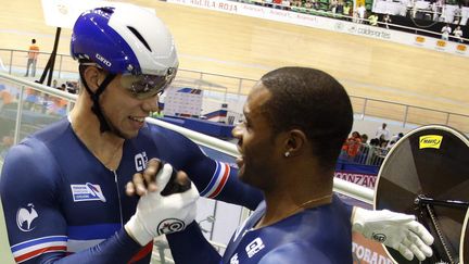 Kevin Sireau et Gregory Bauge ont contribué à la qualification des Bleus pour sa première finale des Mondiaux 2015 (JUAN CARLOS QUINTERO / MAXPPP)