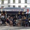 La terrasse d'un café situé sur le boulevard Saint-Martin, à Paris, le 19 mai 2021, jour de réouverture des terrasses.&nbsp; (REMI DECOSTER / HANS LUCAS)