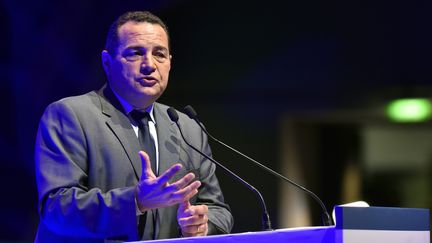 Le candidat à la primaire de la droite et du centre, Jean-Frédéric Poisson, pourrait être sanctionné à l'Assemblée, après ses propos polémiques sur "les lobbies sionistes". (ALAIN JOCARD / AFP)