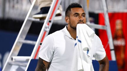 Nick Kyrgios lors de l'Open d'Atlanta, le 29 juillet 2021. (CASEY SYKES / GETTY IMAGES NORTH AMERICA)