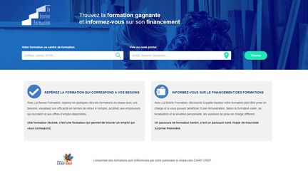 La page d'accueil du site de Labonneformation (Pôle emploi)