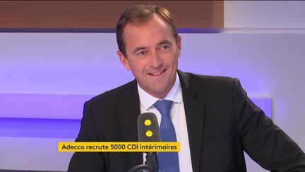 Christophe Catoir, président du groupe&nbsp;Adecco&nbsp;en France, était l'invité de franceinfo mercredi 24 octobre 2018. (FRANCEINFO)