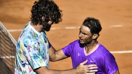 Rafael Nadal s'est imposer sans force face à Reilly Opelka en demi-finale de Rome. (FILIPPO MONTEFORTE / AFP)