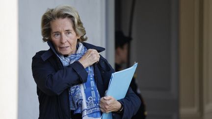 Caroline Cayeux, à Paris, le 26 octobre 2022. (LUDOVIC MARIN / AFP)