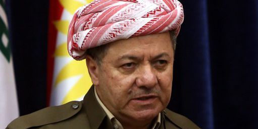 Président de la région autonome du Kurdistan irakien depuis 2005, Massoud Barzani rêve de voir naître un Etat indépendant. (AFP PHOTO/SAFIN HAMED)