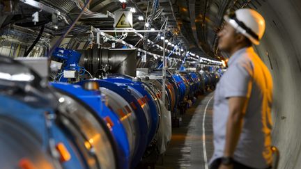 L'accélérateur de particules du Cern, à Meyrin, près de Genève (Suisse), le 19 juillet 2013. (FABRICE COFFRINI / AFP)