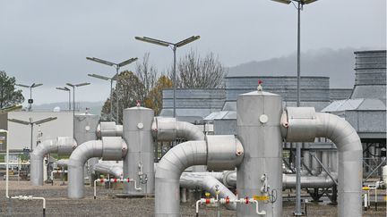 A GRTgaz compression station in Morelmaison (Vosges), November 28, 2022. (SEBASTIEN BOZON / AFP)