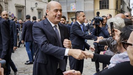 Le chef de file du Parti démocrate, Nicola Zingaretti, le 25 octobre 2019 à Narni (Italie). (JACOPO LANDI / NURPHOTO / AFP)