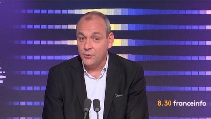 Laurent Berger, secrétaire général de la CFDT, le 1er mai 2023 sur franceinfo. (FRANCEINFO / RADIO FRANCE)