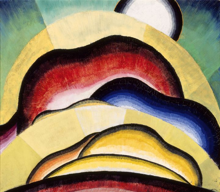 Arthur Garfield Dove (Canandaigua, États-Unis, 1880 – Huntington, États-Unis, 1946), "Lever de soleil" (Sunrise), 1924,
	Milwaukee, Art Museum, don de Mme Edward R. Wehr
 (Photo John Nienhuis, Dedra Walls)