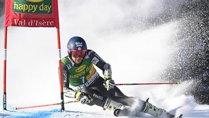 Mathieu Faivre a été géant à Val d'Isère (PHILIPPE DESMAZES / AFP)