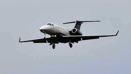 Atterrissage d'un jet&nbsp;d'Air Hamburg à l'aéroport de Berlin (illustration). (SOEREN STACHE / DPA-ZENTRALBILD)